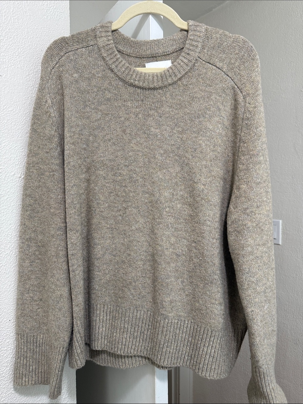 Abercrombie & Fitch Taupe Crewneck Sweater